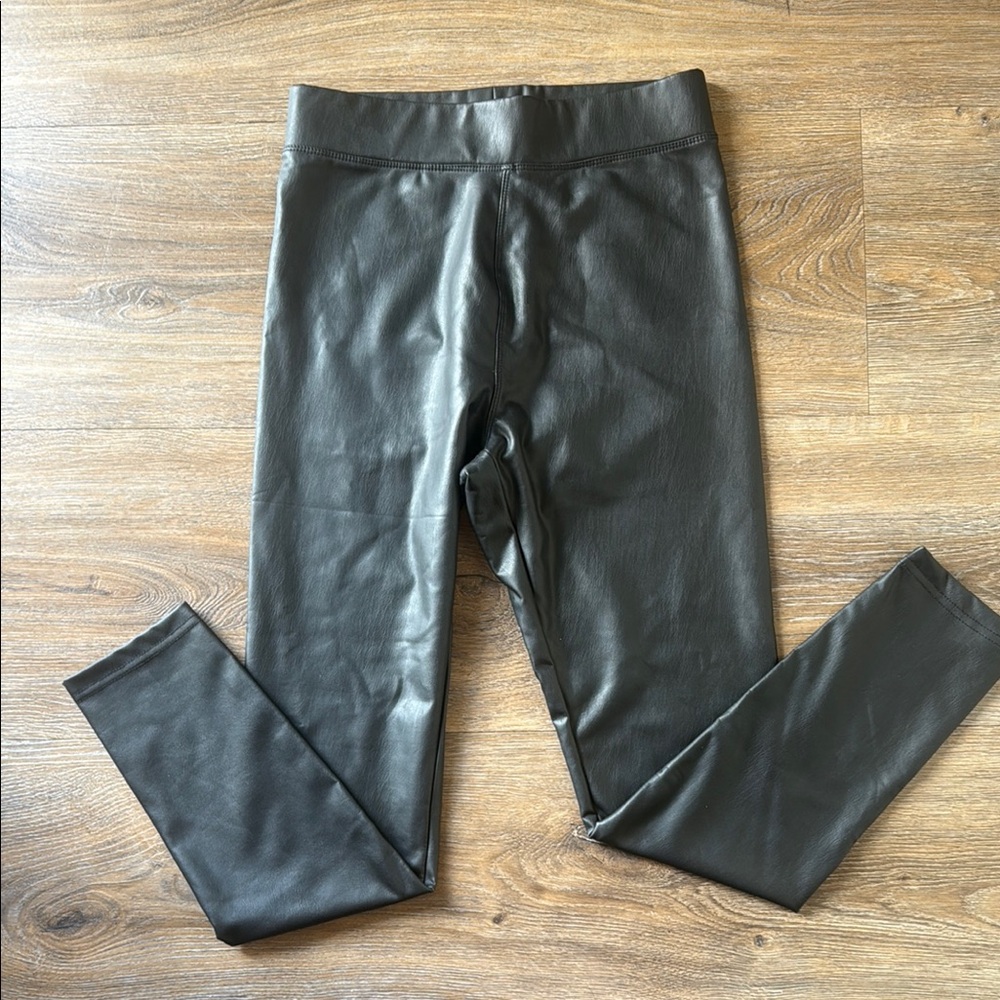 Woman’s Black Leather Leggings FREE SHIPPING